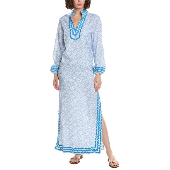 Sail to Sable Dresses & Skirts - Sail To Sable Womens  Ric Rac Linen-Blend Caftan, Pink